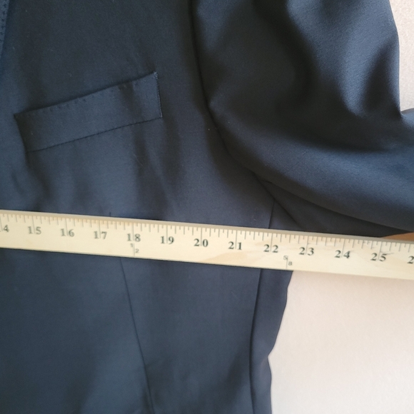 Brooks Brothers Fitgerald Black Blazer  Wool Blend Old money career Size 48R‎ - Picture 3 of 11